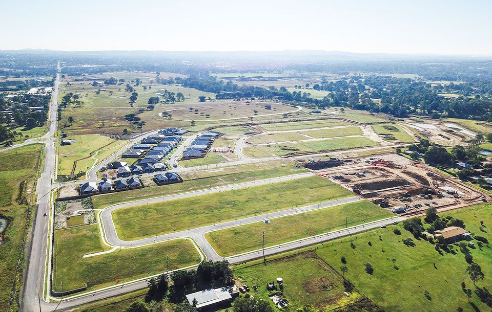 aerial view of Montana farm